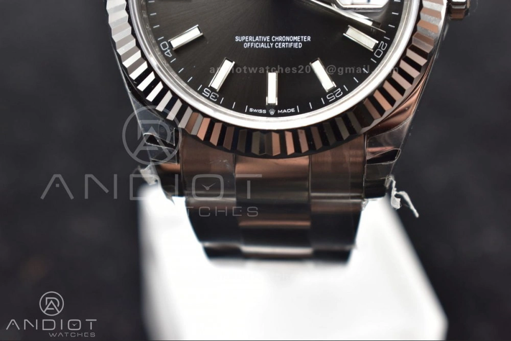 HighQuality DateJust 41 126334 904L SS VSF 1:1 Best Edition Grey Dial on Oyster Bracelet VS 621