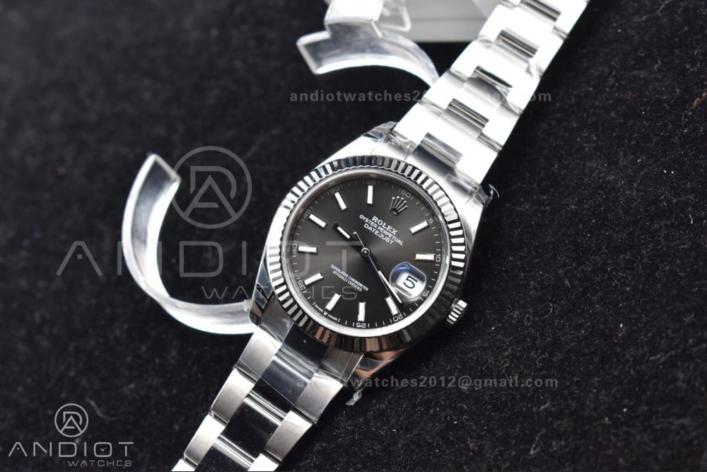 HighQuality DateJust 41 126334 904L SS VSF 1:1 Best Edition Grey Dial on Oyster Bracelet VS 621