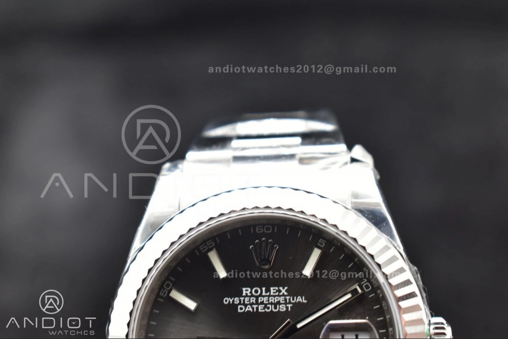 DateJust 41 126334 904L SS VSF 1:1 Best Edition Grey Dial on Oyster Bracelet VS Soft 624
