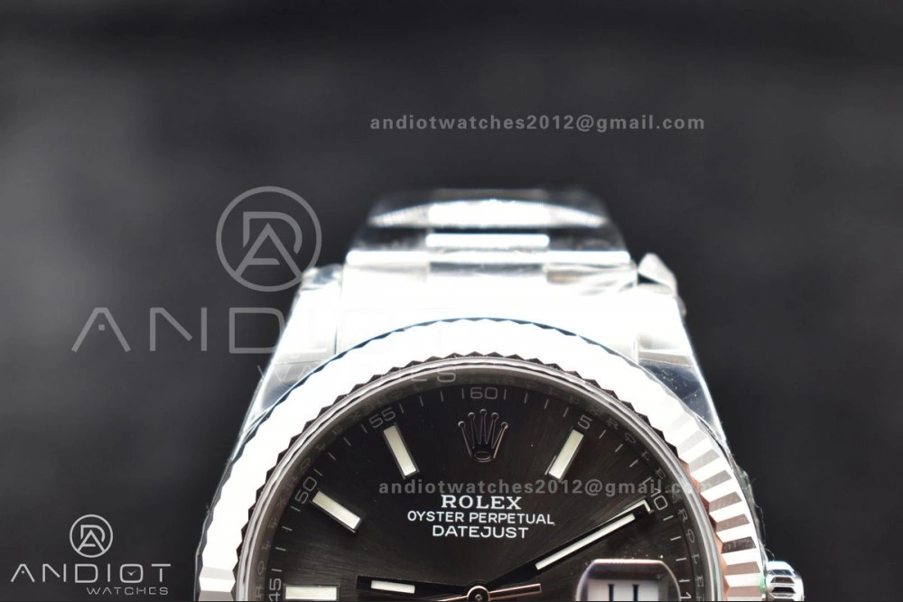 DateJust 41 126334 904L SS VSF 1:1 Best Edition Grey Dial on Oyster Bracelet VS Soft 624