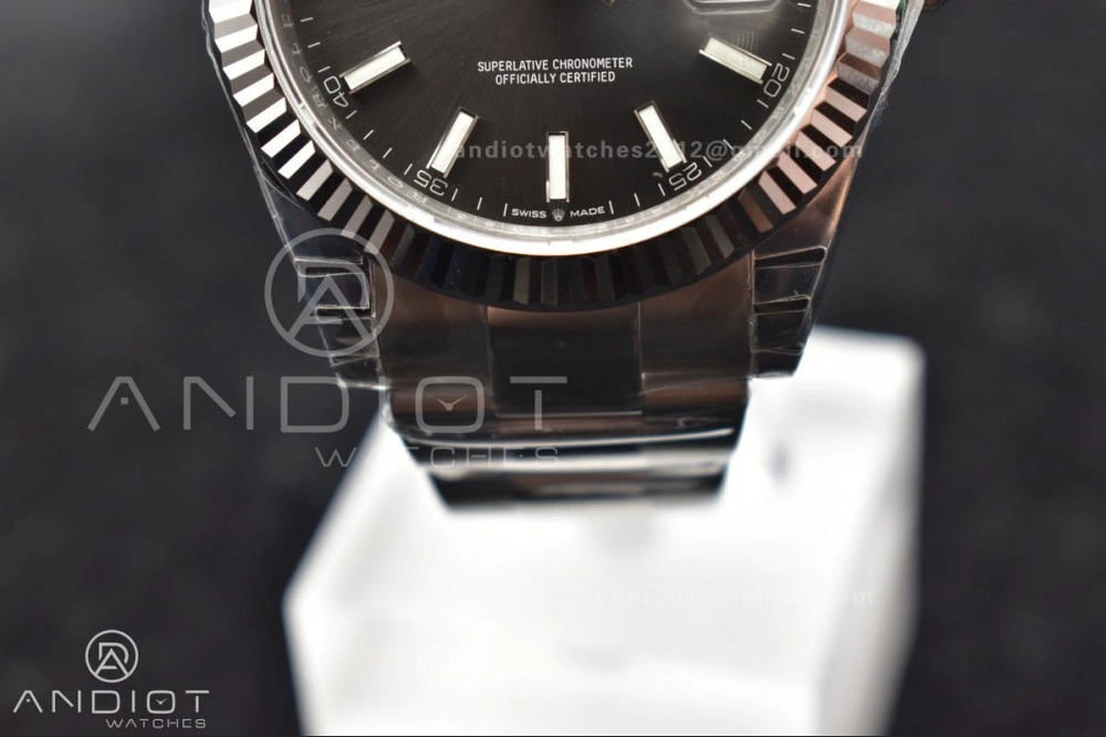 DateJust 41 126334 904L SS VSF 1:1 Best Edition Grey Dial on Oyster Bracelet VS Soft 624