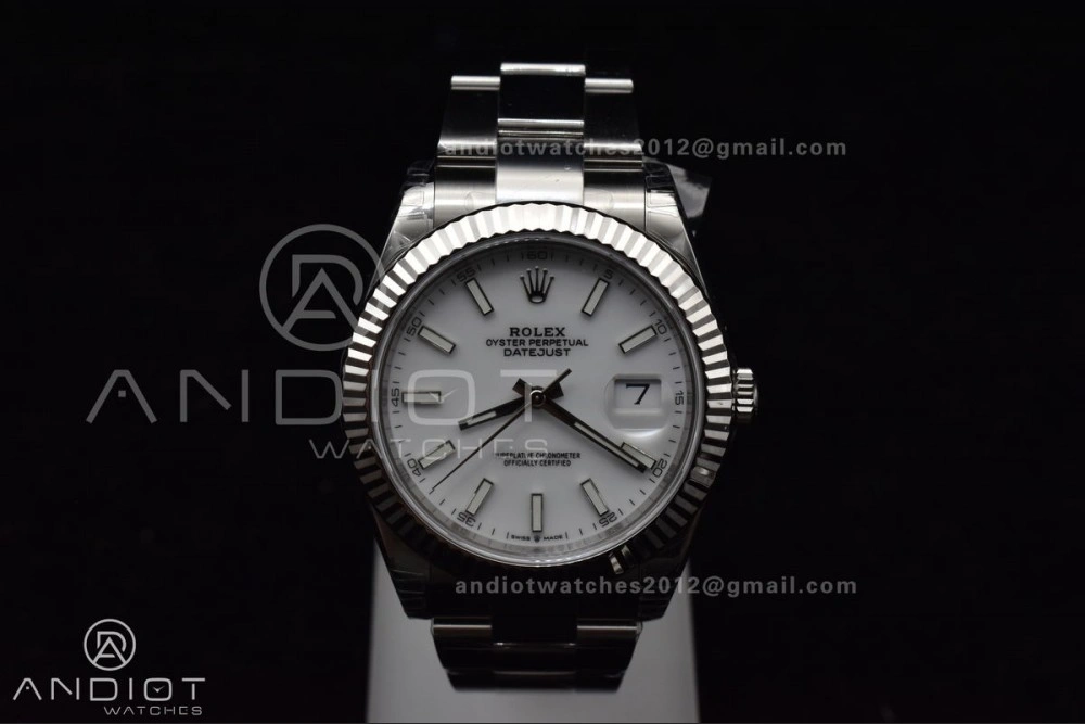 Compact DateJust 41 126334 904L SS VSF 1:1 Best Edition White Dial On Oyster Bracelet VS 623