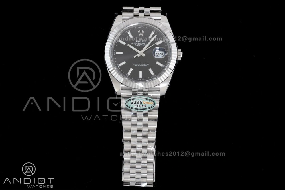 DateJust 41 126334 Clean 1:1 Best Edition 904L Steel Black Dial on Jubilee Bracelet SH3235 (72 Hours Power Reserve) Lightweight 627
