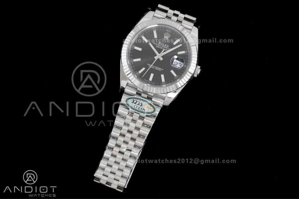 DateJust 41 126334 Clean 1:1 Best Edition 904L Steel Black Dial on Jubilee Bracelet SH3235 (72 Hours Power Reserve) Lightweight 627