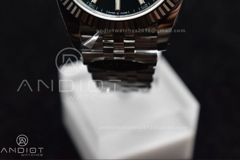 DateJust 41 126334 Clean 1:1 Best Edition 904L Steel Green Stick Dial on Jubilee Bracelet VR Neat 405