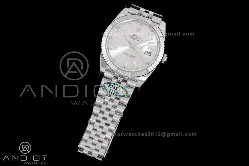 DateJust 41 126334 Clean 1:1 Best Edition 904L Steel Silver Stick Dial on Jubilee Bracelet SH ZipUp 625