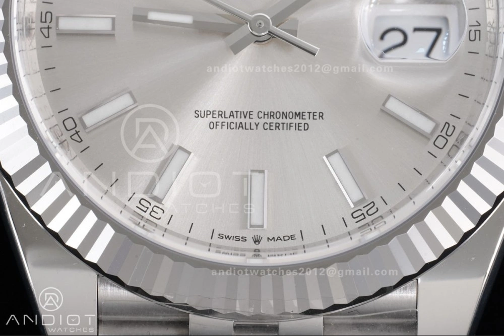 DateJust 41 126334 Clean 1:1 Best Edition 904L Steel Silver Stick Dial on Jubilee Bracelet SH ZipUp 625