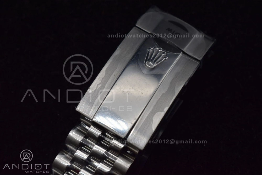 WellDesigned DateJust 41 126334 DIWF 1:1 Best Edition 904L Steel Black Stick Dial on Jubilee Bracelet SA 633