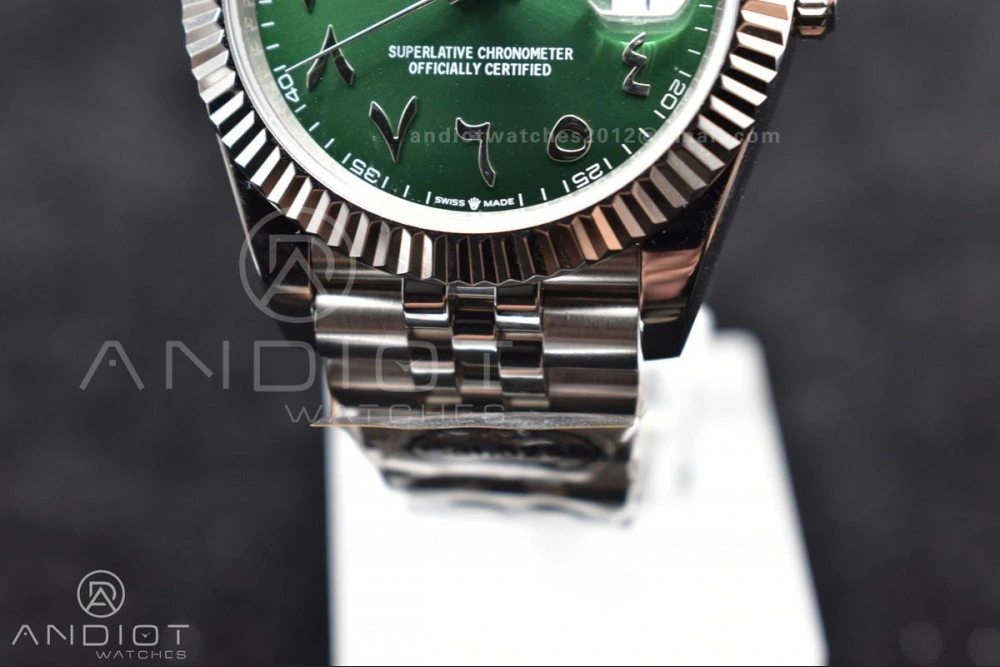 Compact DateJust 41 126334 DIWF 1:1 Best Edition 904L Steel Green Dial Arabic Marker on Jubilee Bracelet SA 638