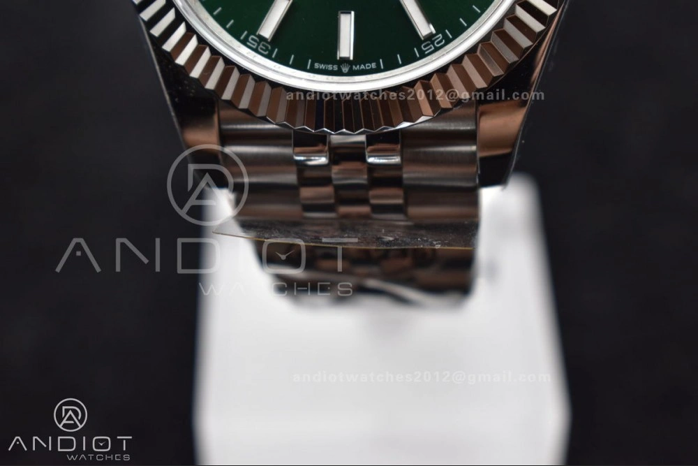 DateJust 41 126334 DIWF 1:1 Best Edition 904L Steel Green Sundust Dial on Jubilee Bracelet SA Original 635