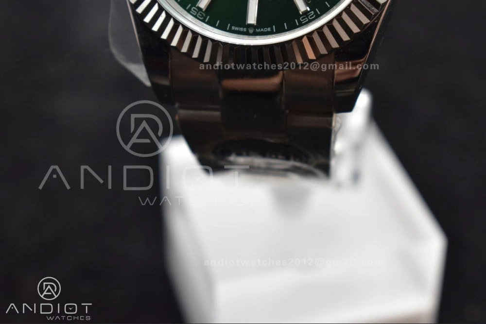 GoodFit DateJust 41 126334 DIWF 1:1 Best Edition 904L Steel Green Sundust Dial on Oyster Bracelet SA 648