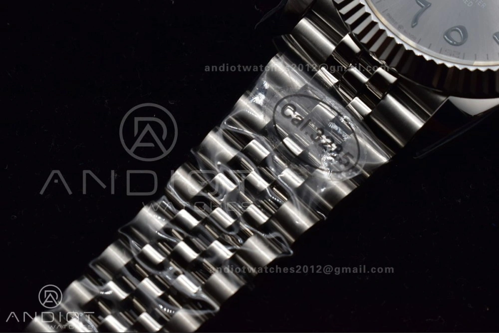 EasyCare DateJust 41 126334 DIWF 1:1 Best Edition 904L Steel Grey Dial Arabic Marker on Jubilee Bracelet SA 632