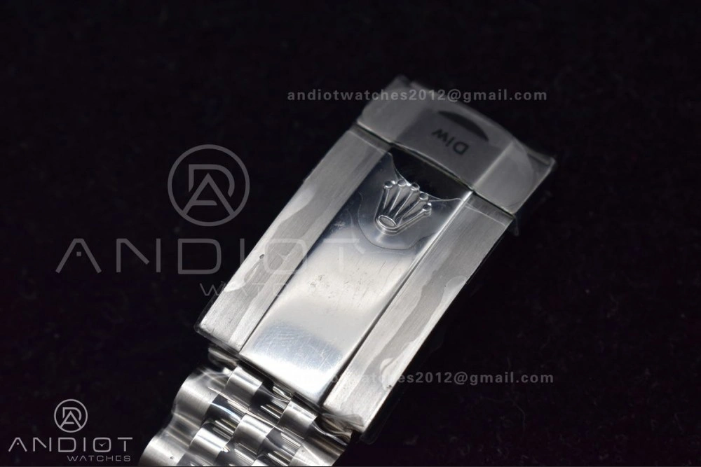 GoAnywhere DateJust 41 126334 DIWF 1:1 Best Edition 904L Steel Grey Stick Dial on Jubilee Bracelet SA 639