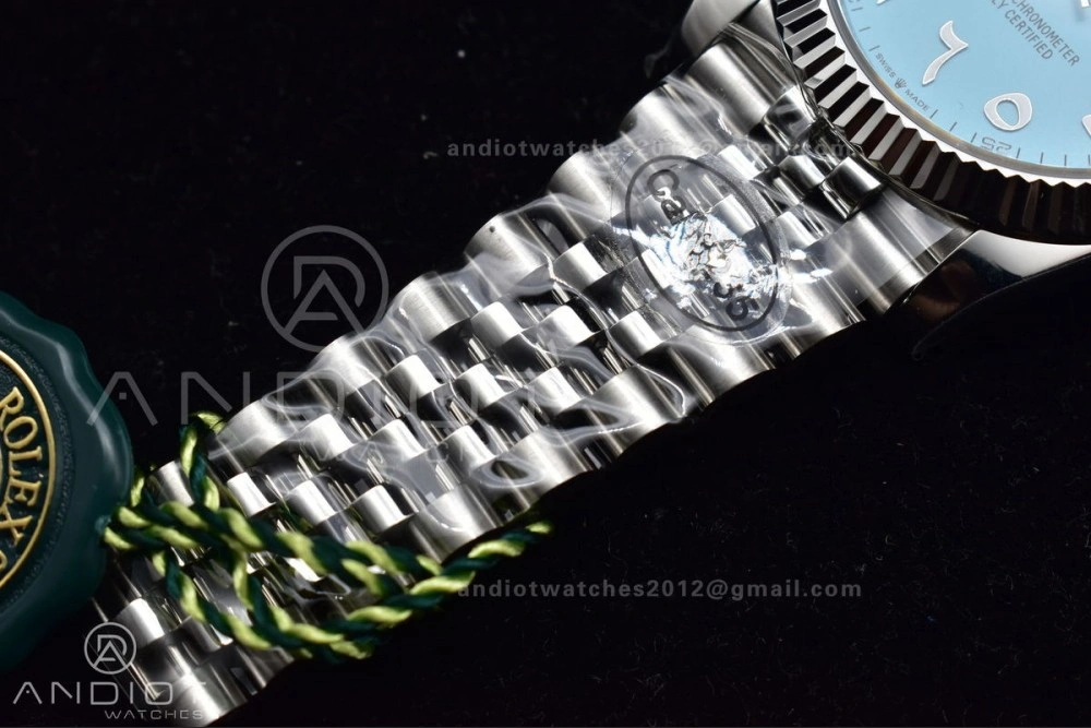 DateJust 41 126334 DIWF 1:1 Best Edition 904L Steel Tiffany Blue Dial Arabic Marker on Jubilee Bracelet SA Seasonal 636
