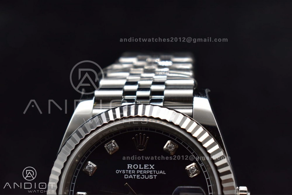 DateJust 41 SS 126334 Clean 1:1 Best Edition 904L Steel Black Diamonds Dial on Jubilee Bracelet VR Durable 407