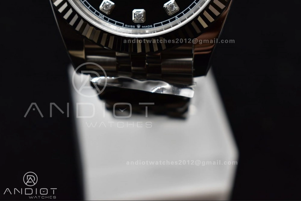DateJust 41 SS 126334 Clean 1:1 Best Edition 904L Steel Black Diamonds Dial on Jubilee Bracelet VR Durable 407