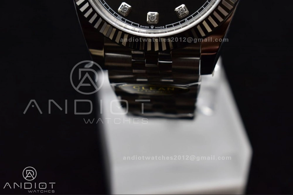 DateJust 41 SS 126334 Clean 1:1 Best Edition 904L Steel Grey Diamonds Dial On Jubilee Bracelet VR SmartChoice 421