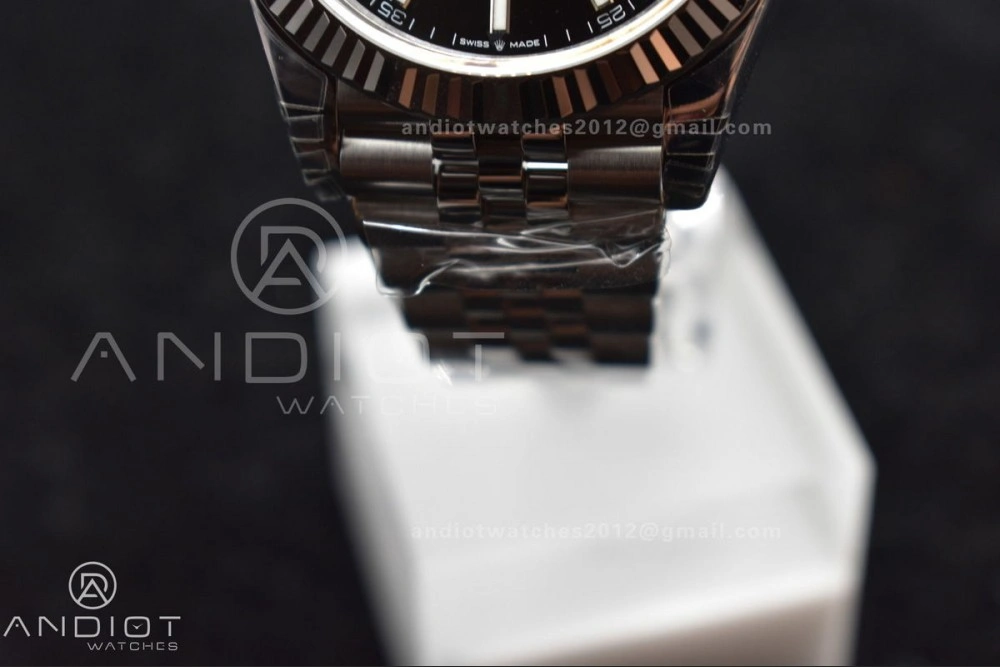 GoodFit DateJust 41 SS 126334 VSF 1:1 Best Edition 904L Steel Black Stick Dial on Jubilee Bracelet VS 392