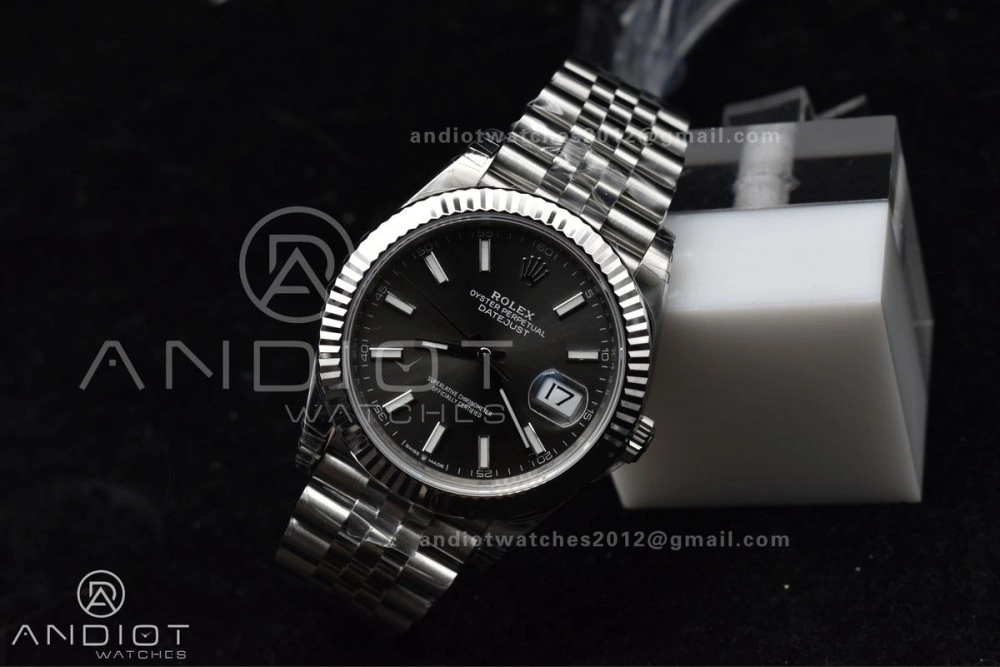 DateJust 41 SS 126334 VSF 1:1 Best Edition 904L Steel Grey Stick Dial On Jubilee Bracelet VS Neat 644
