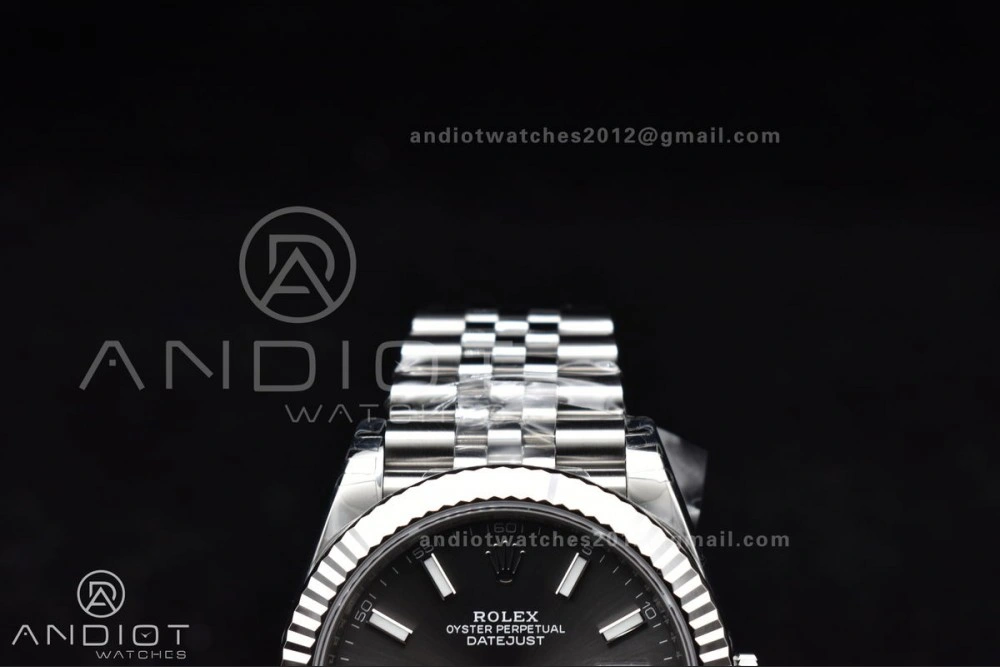 DateJust 41 SS 126334 VSF 1:1 Best Edition 904L Steel Grey Stick Dial On Jubilee Bracelet VS Neat 644