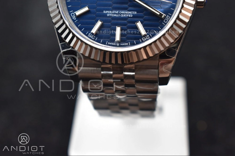 DateJust 41 SS BPF 316L Steel Stick Markers on Jubilee Bracelet A2813 V EasyCare 651