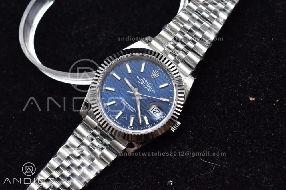 DateJust 41 SS BPF 316L Steel Stick Markers on Jubilee Bracelet A2813 V EasyCare 651
