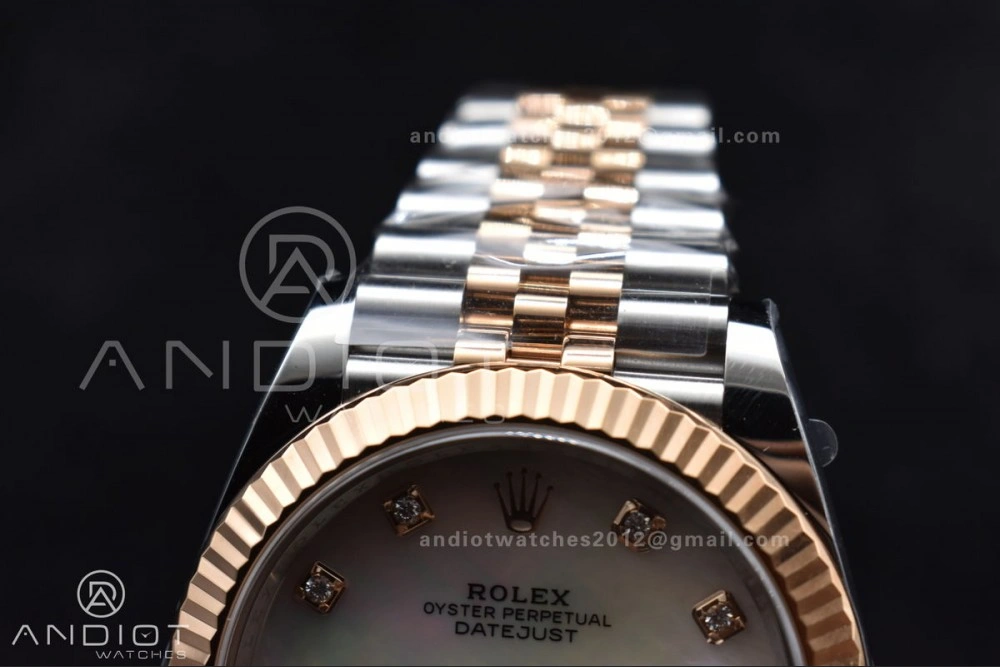 DateJust 41 SS RG 126333 Clean 1:1 Best Edition 904L Steel White MOP Diamonds Dial on Jubilee Bracelet VR Contemporary 655