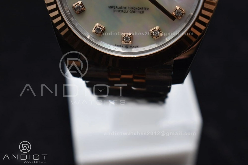 DateJust 41 SS RG 126333 Clean 1:1 Best Edition 904L Steel White MOP Diamonds Dial on Jubilee Bracelet VR Contemporary 655