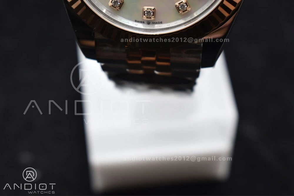 DateJust 41 SS RG 126333 Clean 1:1 Best Edition 904L Steel White MOP Diamonds Dial on Jubilee Bracelet VR Contemporary 655