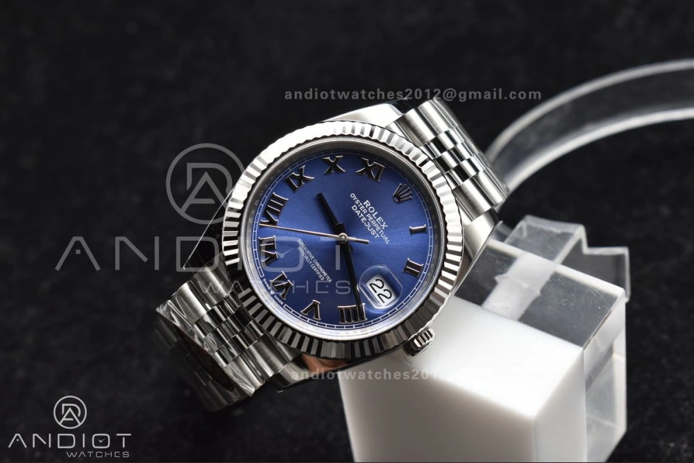 Datejust 41 SS 904L Steel Clean 1:1 Best Edition Blue Roman Dial on Jubilee Bracelet VR TopPick 650