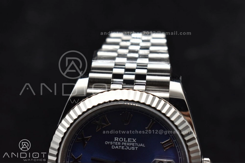 Datejust 41 SS 904L Steel Clean 1:1 Best Edition Blue Roman Dial on Jubilee Bracelet VR TopPick 650
