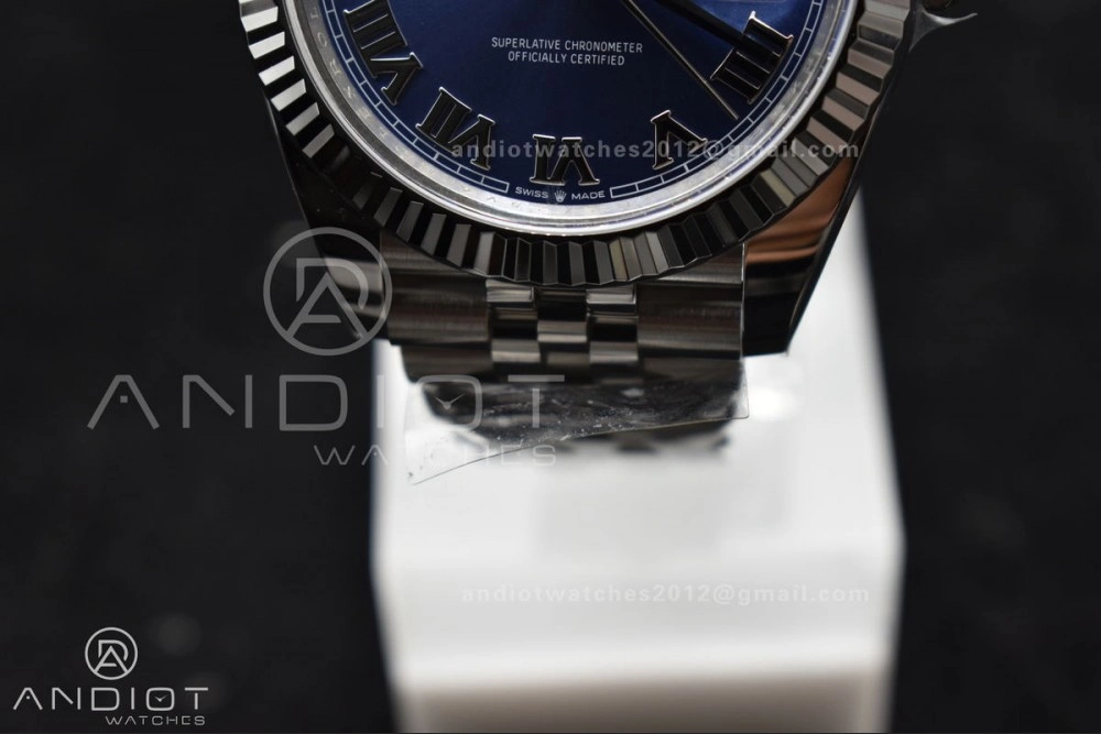 Datejust 41 SS 904L Steel Clean 1:1 Best Edition Blue Roman Dial on Jubilee Bracelet VR TopPick 650