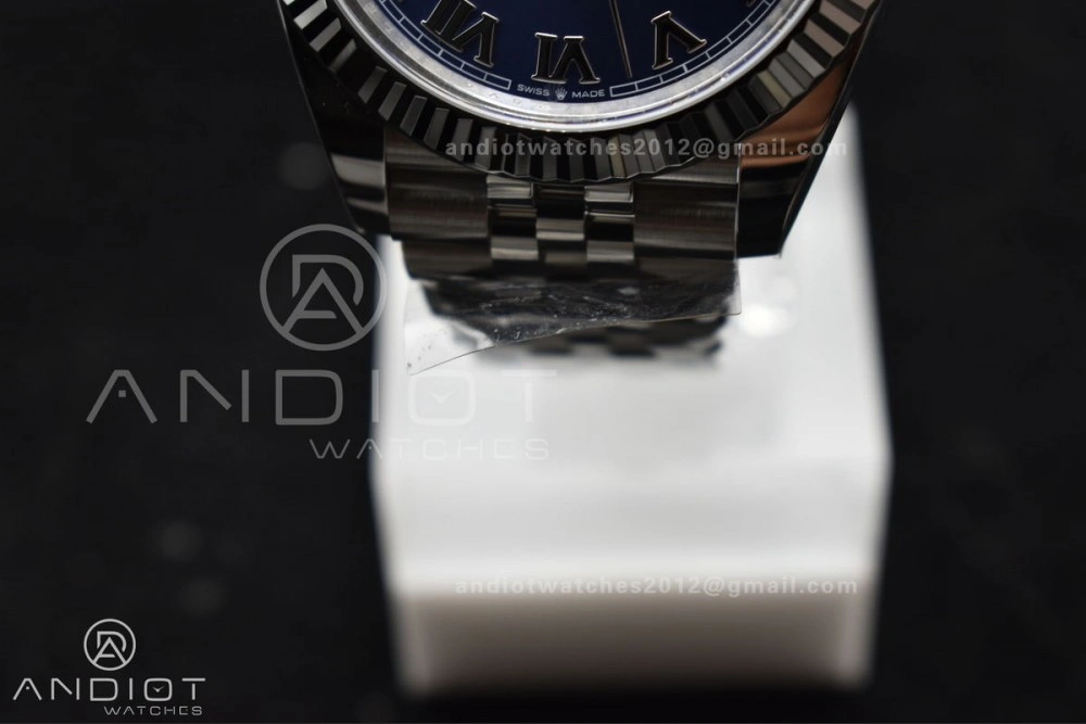 Datejust 41 SS 904L Steel Clean 1:1 Best Edition Blue Roman Dial on Jubilee Bracelet VR TopPick 650