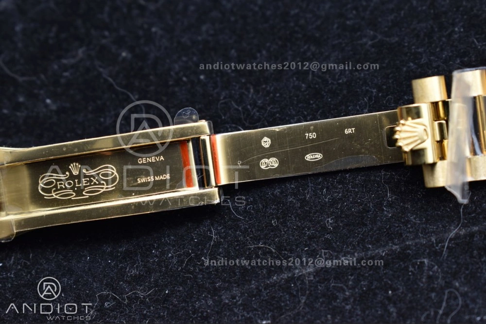 Day Date 36 YG RAF 1:1 Best Edition Red Carnelian Dial on YG Bracelet A Snug 653