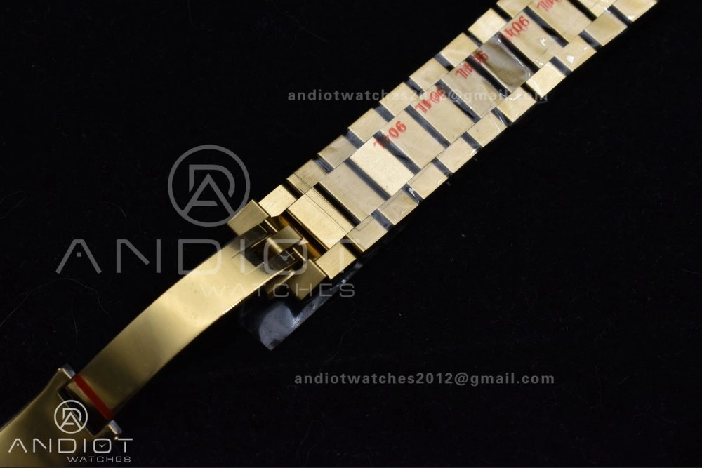 Day Date 36 YG RAF 1:1 Best Edition Red Carnelian Dial on YG Bracelet A Snug 653