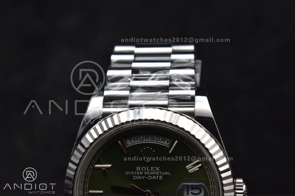 Day Date 40 SS 228239 THBF 1:1 Best Edition Green Roman Dial on President Bracelet VR3255 (Gain Weight) Vibrant 662