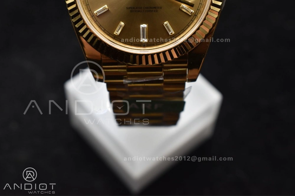 Day Date 40 YG 228238 ARF 1:1 Best Edition Gold Crystal Dial On President Bracelet VR3255 (Gain Weight) Modern 654