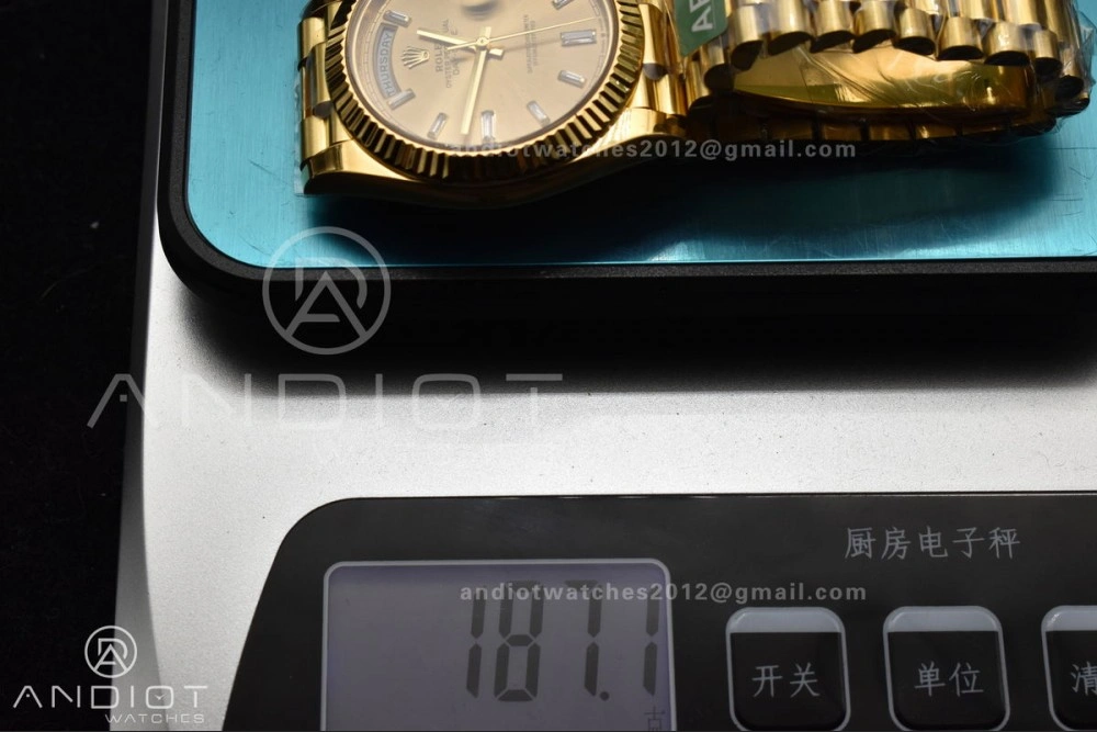 Day Date 40 YG 228238 ARF 1:1 Best Edition Gold Crystal Dial On President Bracelet VR3255 (Gain Weight) Modern 654