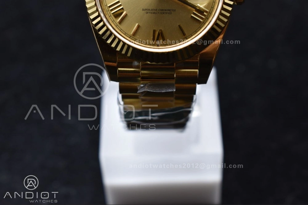 FreshLook Day Date 40 YG 228238 ARF 1:1 Best Edition Gold Roman Dial On President Bracelet VR3255 (Gain Weight) 658