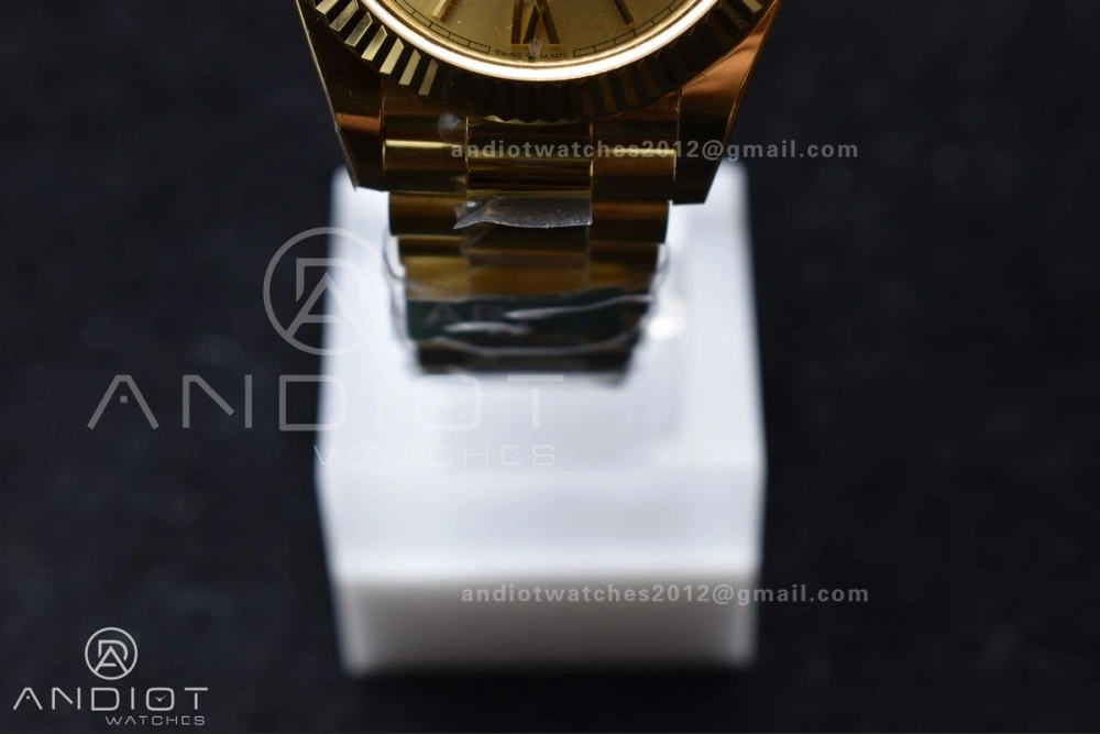 FreshLook Day Date 40 YG 228238 ARF 1:1 Best Edition Gold Roman Dial On President Bracelet VR3255 (Gain Weight) 658