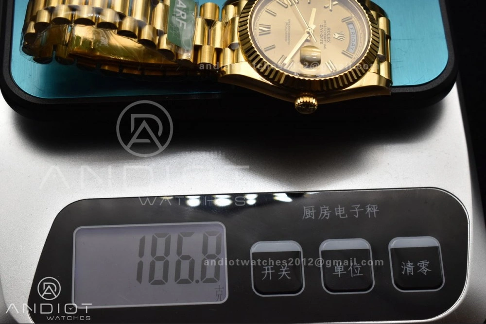 FreshLook Day Date 40 YG 228238 ARF 1:1 Best Edition Gold Roman Dial On President Bracelet VR3255 (Gain Weight) 658