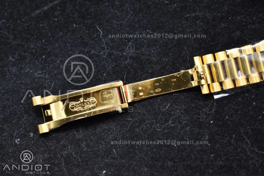 FlexibleFit Day Date 40 YG 228238 ARF 1:1 Best Edition Green Roman Dial on President Bracelet VR3255 (Gain Weight) 663