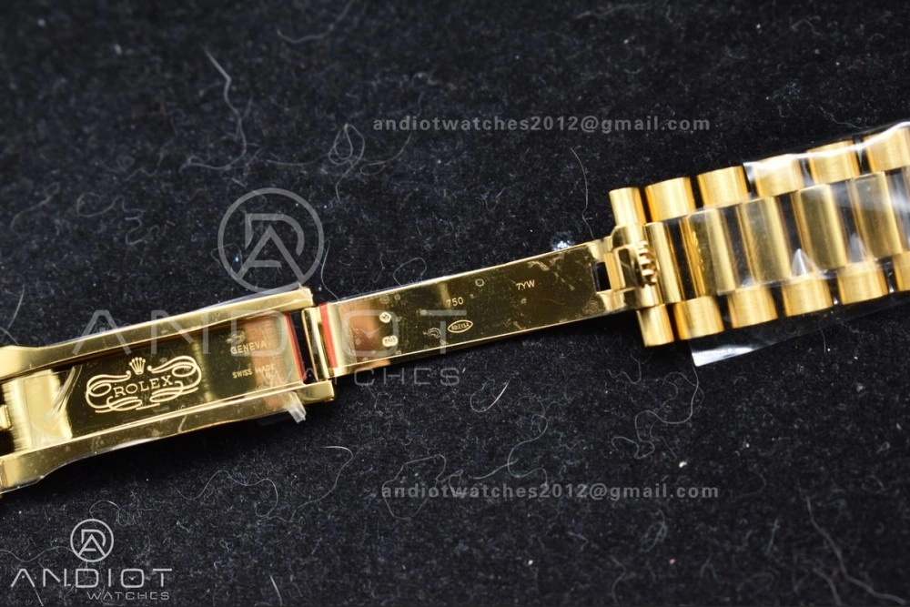 FlexibleFit Day Date 40 YG 228238 ARF 1:1 Best Edition Green Roman Dial on President Bracelet VR3255 (Gain Weight) 663