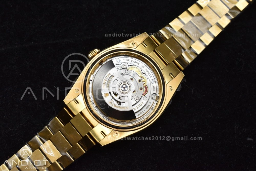 FlexibleFit Day Date 40 YG 228238 ARF 1:1 Best Edition Green Roman Dial on President Bracelet VR3255 (Gain Weight) 663