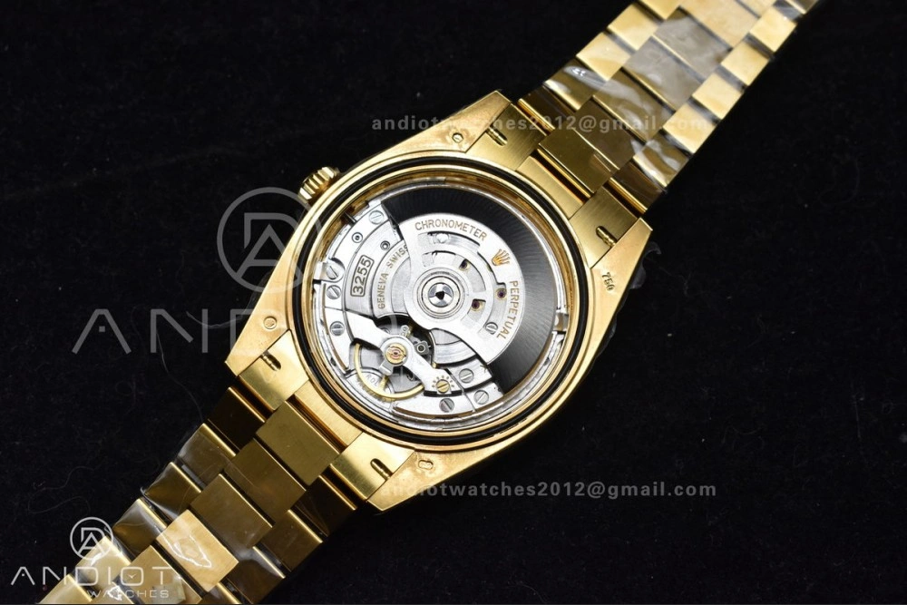 FlexibleFit Day Date 40 YG 228238 ARF 1:1 Best Edition Green Roman Dial on President Bracelet VR3255 (Gain Weight) 663