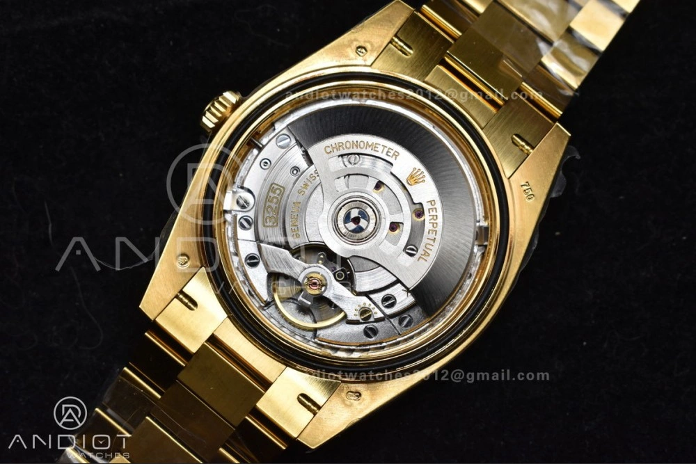 FlexibleFit Day Date 40 YG 228238 ARF 1:1 Best Edition Green Roman Dial on President Bracelet VR3255 (Gain Weight) 663