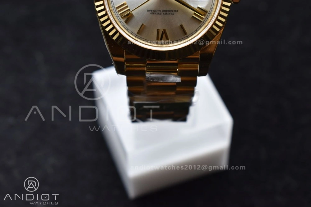 Day Date 40 YG 228238 ARF 1:1 Best Edition Silver Roman Dial On President Bracelet VR3255 (Gain Weight) Effortless 664