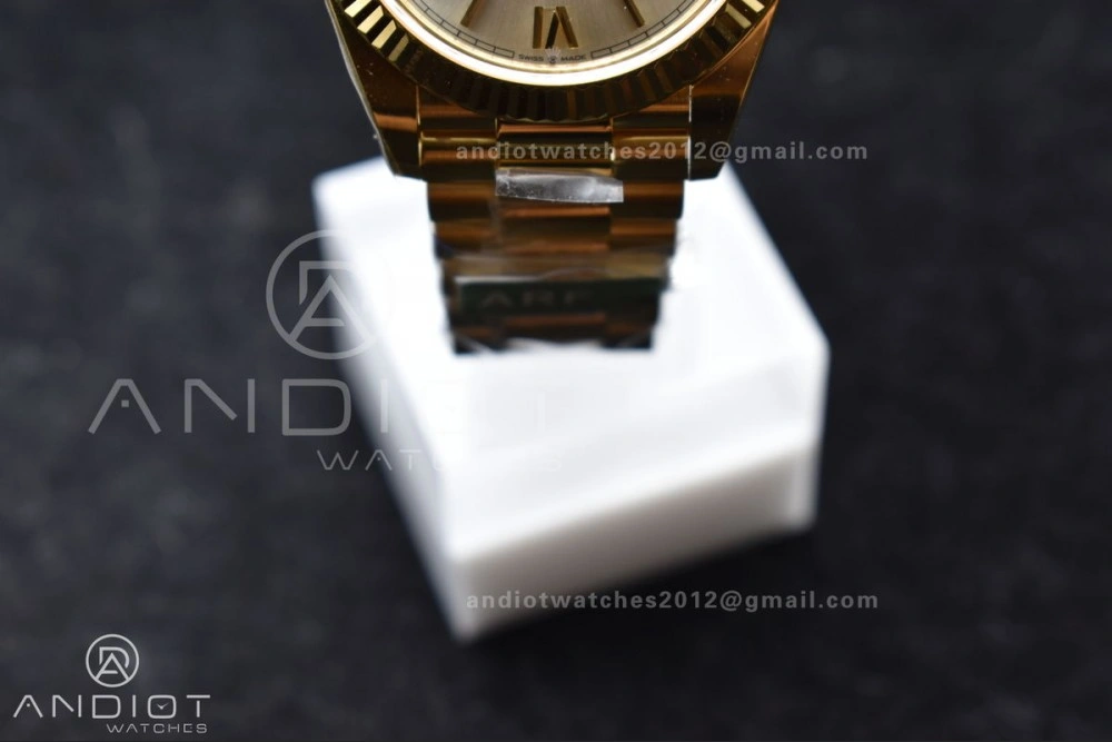 Day Date 40 YG 228238 ARF 1:1 Best Edition Silver Roman Dial On President Bracelet VR3255 (Gain Weight) Effortless 664
