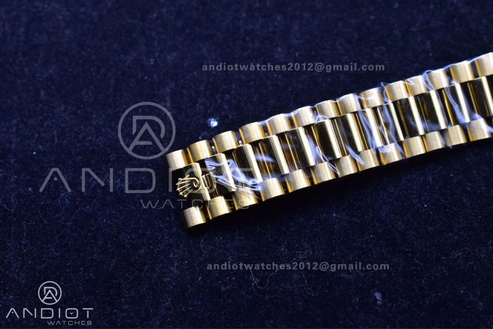 GoAnywhere Day Date 40 YG 228238 THBF 1:1 Best Edition Gold Dial on President Bracelet VR3255 (Gain Weight) 661