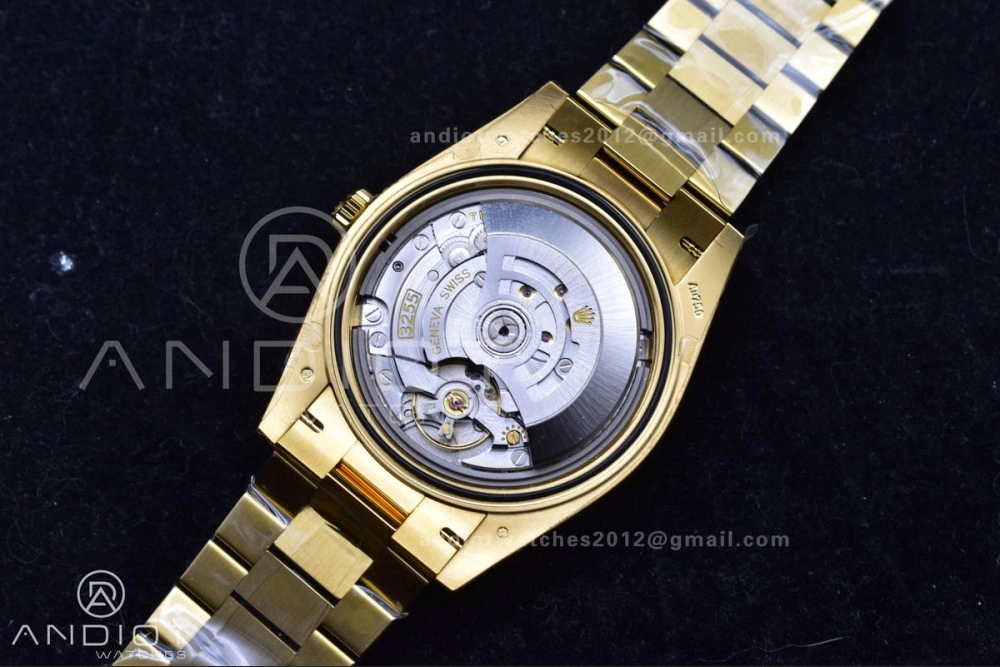 GoAnywhere Day Date 40 YG 228238 THBF 1:1 Best Edition Gold Dial on President Bracelet VR3255 (Gain Weight) 661
